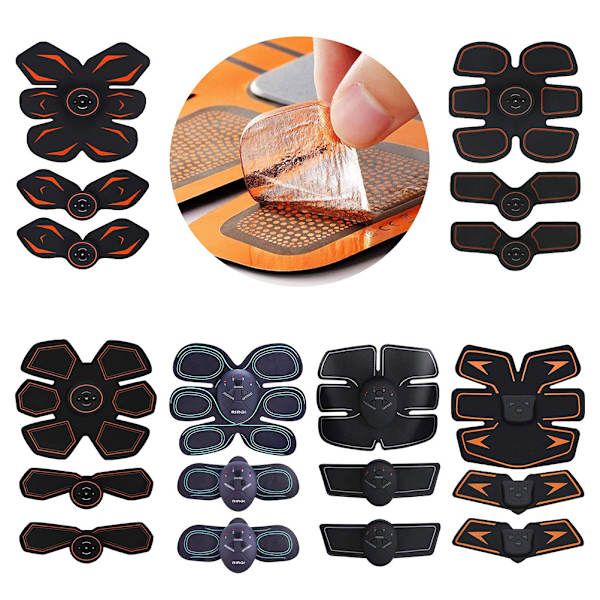 30 stk EMS Gel Pads Hydrogel Gel Treningserstatning Gelark for magemuskulær elektrostimulator