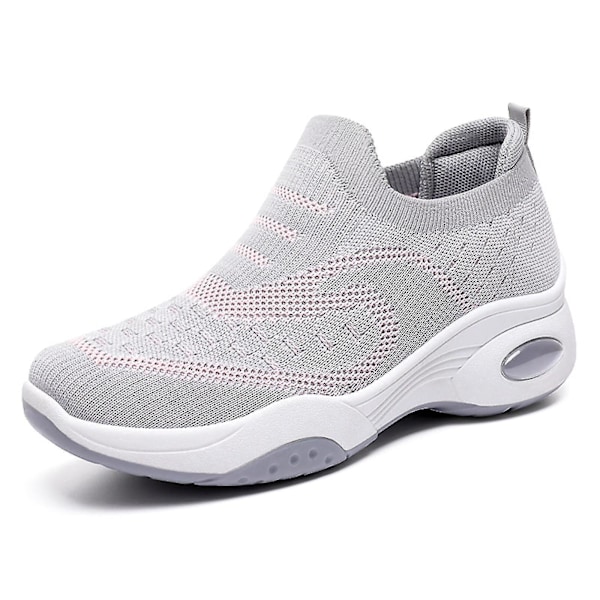 Breathable Casual Sneakers with Soft Air Cushion Soles36 G-992 gray