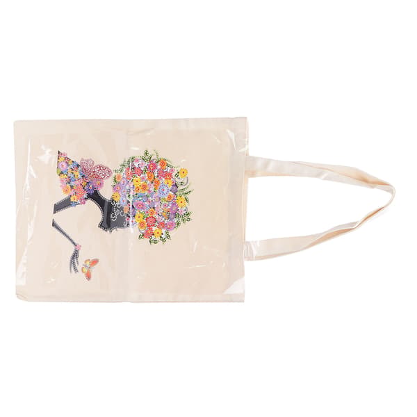 Karakterfigurmønster Diamantmaleri Tote Bag Rhinestones Maleri Handlepose KitBB022