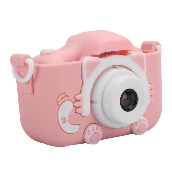 12MP Mini Cartoon Kitty -digitaalikameralelu tuplakameralla lapsille KidsPink