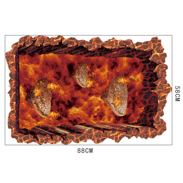 3D Stereo Starry Sky Deprimo Vegg- og Gulv klistremerker for Hjem Bakgrunn Business Dekorasjon SK9305N