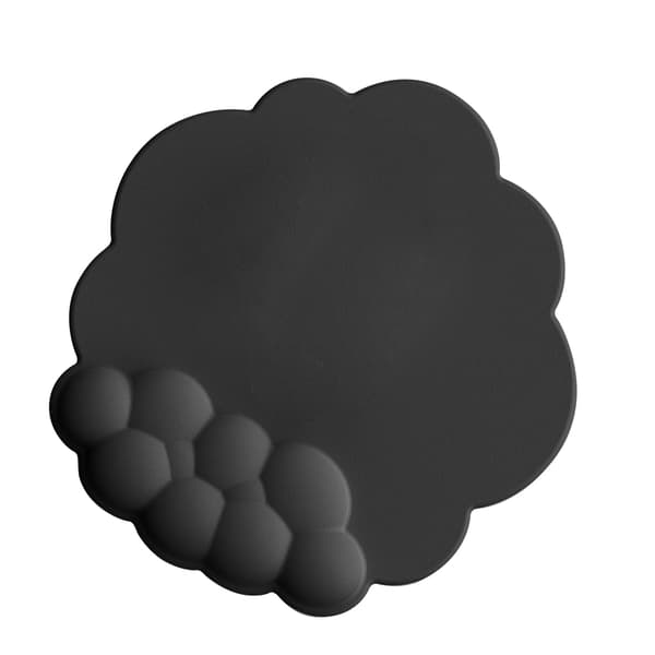 Sky Mousepad med håndleddstøtte i minneskum, forhindrer glipp, ergonomisk håndstøtte for datamaskin, bærbar PC, spill, svart