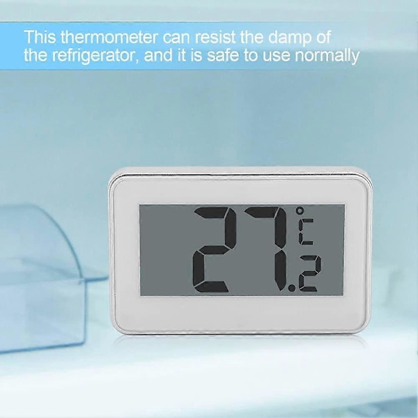 Kjøleskapstermometer, LCD Digitalt Kjøleskapstermometer med Justerbart Stativ og Magnet, -20 til 60 (-4F til 140F)