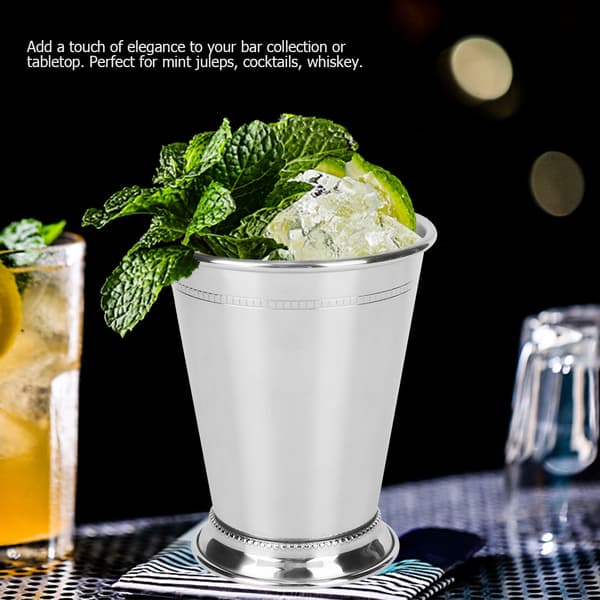 Sølvfarget Mint Mojito Kopp Rustfritt Stål Cocktailkrus Blandede Drinker Glass Bar Fest Øl
