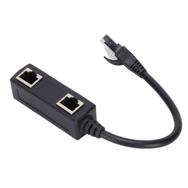 RJ45 Splitter Adapter 1 han til 2 hun port Ethernet stik til netværk hjemmekontor