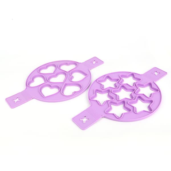 2 stk non-stick pannekakepanne eggmaker eggformring kjøkken bakeverktøy