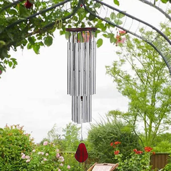 Udendørs Vindklokker - B Pentatonisk Skala, Rustfri Aluminium, Pulverlakering