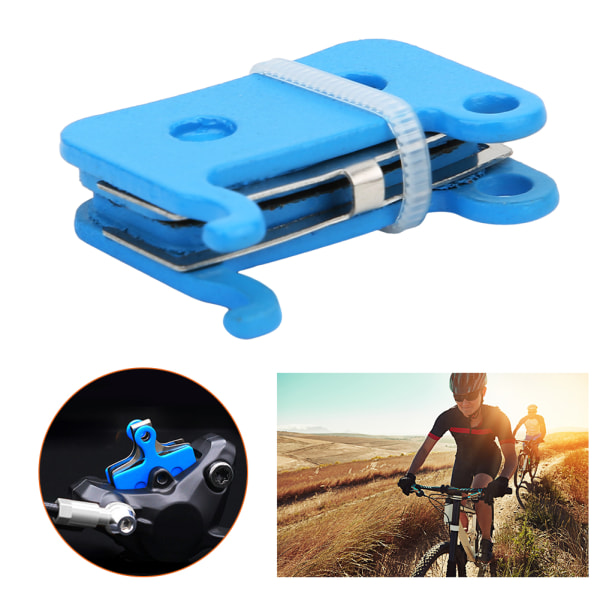 1 par blå metall slitstark högkvalitativ mountainbike cykel skivbromsbelägg Heavy Duty cykling tillbehör (（DB R2）)