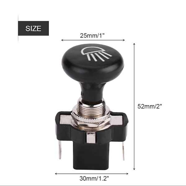 12V Bil-Frontlys Bryter for Golfvogn EZGO Club Car Yamaha