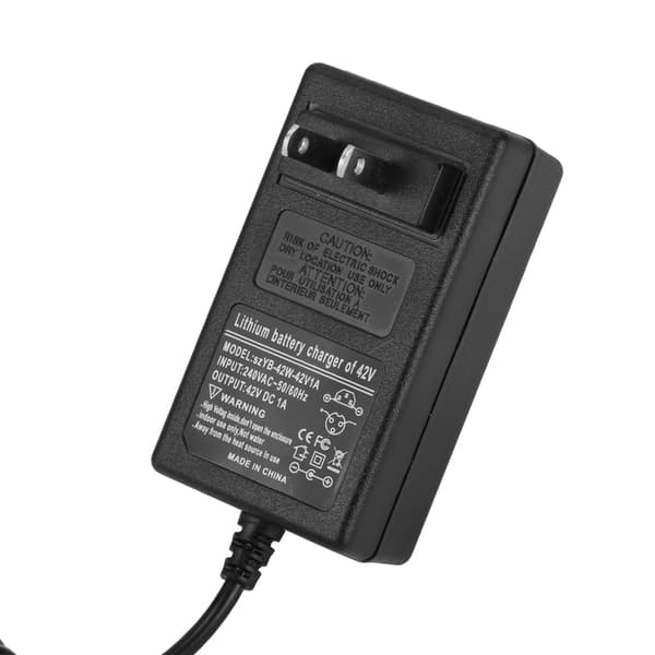 42V1A Strømforsyning Batteriladeradapter For Smart Balansebil Scooter 100-240V (US-plugg)