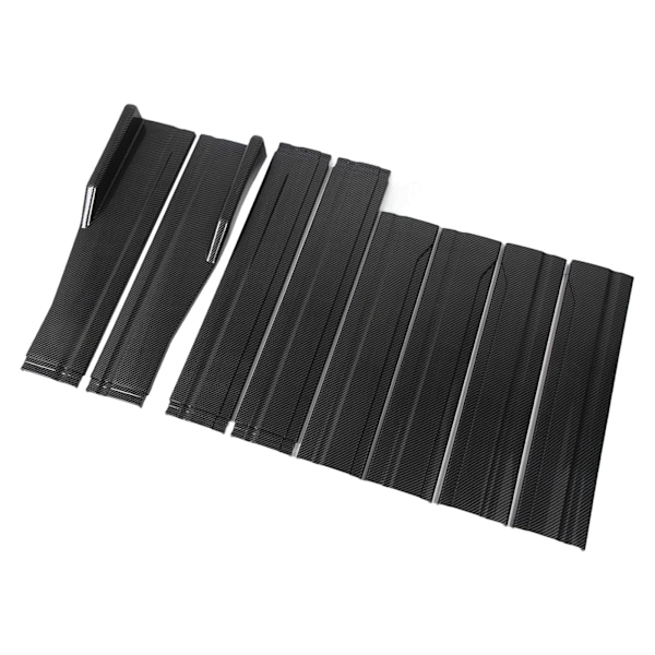 Bilsideskjol 200 X 11cm Kolfiber Stil 4 Sektionstyp Vänster Höger Sido Kjolar Splitter för Universal Bilar