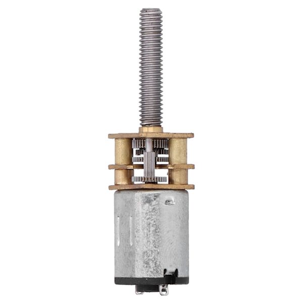 DC6V-vaihdemoottori 90 kierrosta minuutissa, korkea vääntömomentti, M4x20mm kierteinen lähtöakseli, nopeuden alennus roboteille