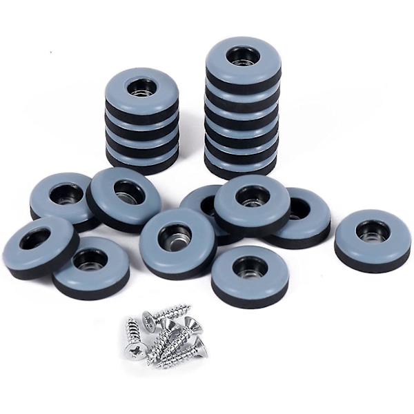 Teflon Möbelglidare Tungt PTFE Glid för Bord Stolar Skåp Soffor 1 Tums Bas 20-pack