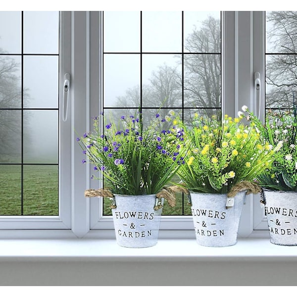 Keltainen sisäkäyttöinen keinotekoinen Gypsophila kukkaruukkukoristelu kotiin ja toimistoon