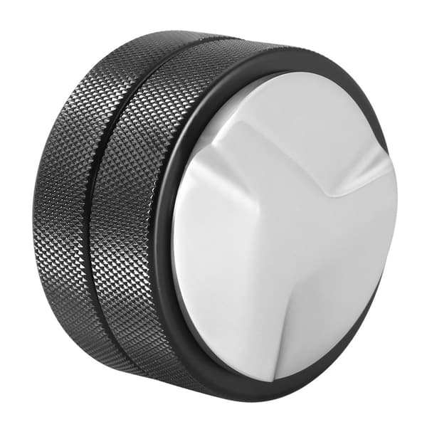 51 mm kaffestamperbase i rustfrit stål kaffebønnepresseværktøj sort (tre vinklede skråninger)