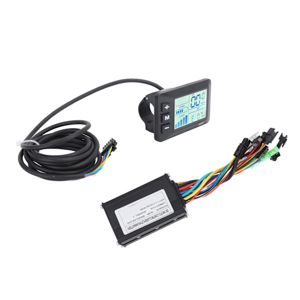 Elektrisk cykel litiumbatteri modifieringssats 17A 3 lägen motorstyrenhet GD01 displaypanel FT 8C magnetisk skiva 109R tumgasreglage för 250W till 350W motor