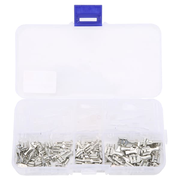 150 st 2,8/4,8/6,3 mm isolerade crimpterminaler elektriska ledningsanslutningar sortimentssats