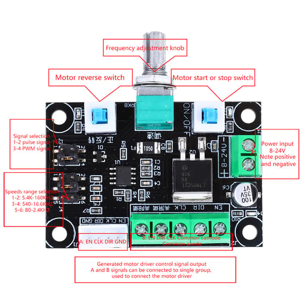 Velegnet til MKS OSC stepmotor drev controller hastighedsregulering frem og tilbage kontrol - 1 stk
