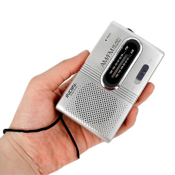 BC-R21 Bärbar Mini AM FM Radio Stereohögtalare
