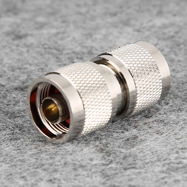 2st 50 ohm Mässing N Typ Hane till Hane Adapter Rak kontakt