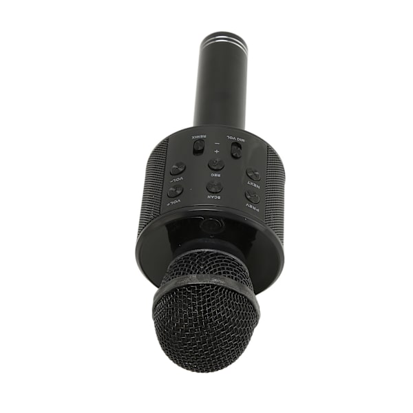 Kannettava langaton Bluetooth mikrofoni 4 in 1 monitoiminen melua vaimentava karaokemikro kotiin KTV Party Car Black