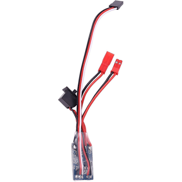 2x Rc Esc 10a Harjamoottorin Nopeudensäädin yhteensopiva Rc Auto Veneen kanssa Ilman Jarrua