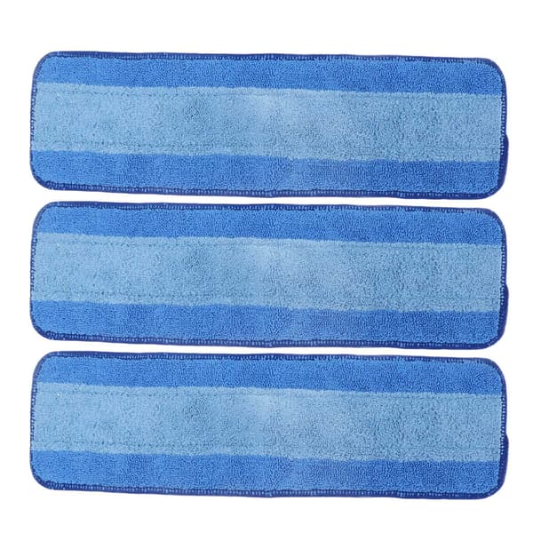 3 STK Våd Tør Dobbelt Anvendelse Moppeklude Refills Genanvendelig Mikrofiber Moppepude til Bona Moppe Gulvrengøring