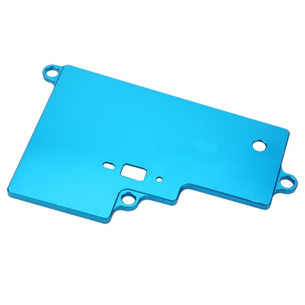 Passer for HSP 1/10 RC Oljebil 94108 Batterideksel i Aluminiumslegering Blå