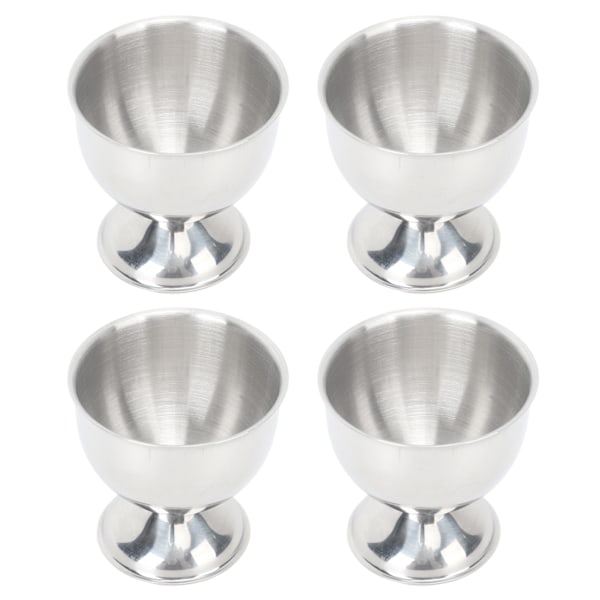 4 stk eggkoppsett 40 ml rustfritt stål høy temperaturbestandig glatt overflate eggkoppholder
