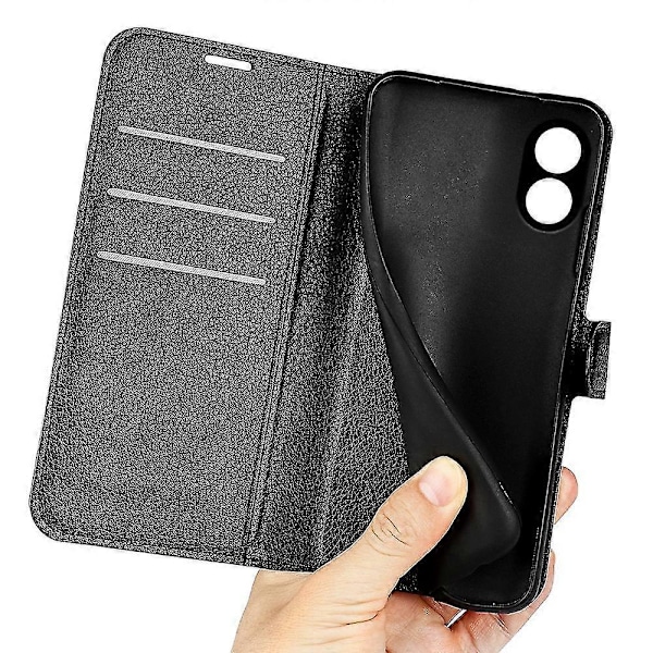 Til Oppo A38 4G Etui Wallet Telefon Shell Litchi Tekstur Støtte Læder Cover Zekai Pink Style D Oppo A38 4G