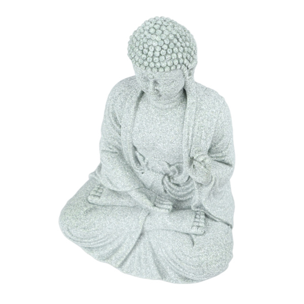 Liten Buddha-dekorasjon Utsøkt håndverk Buddha-pynt i grønn sandstein for fryktløshet i fisketank Buddha