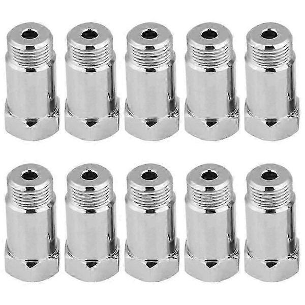 10 stk. O2 Sensor Spacer Adapter Forlænger Udvidelse Lige 45mm M18X1.5 Forlænger Spacer Udvidelse C
