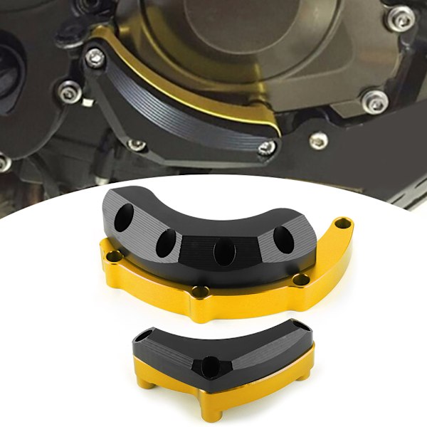 Motorcykel Motorhölje Saver Crash Pad Ramskydd Passar för Yamaha MT‑09 FJ‑09 XSR900Guld