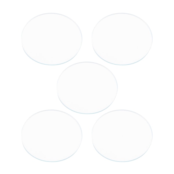 5 STK runde 37/38/39 MM fladt ur krystal linse glas reservedele Værktøj 39 MM