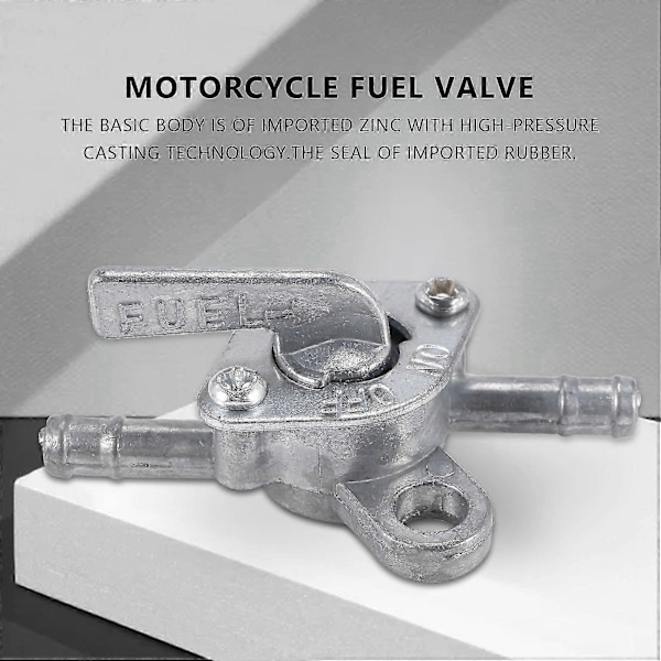 Benzinhane universal 6mm kompatibel med knallert, scooter, motorcykel og quad med lukkefunktion