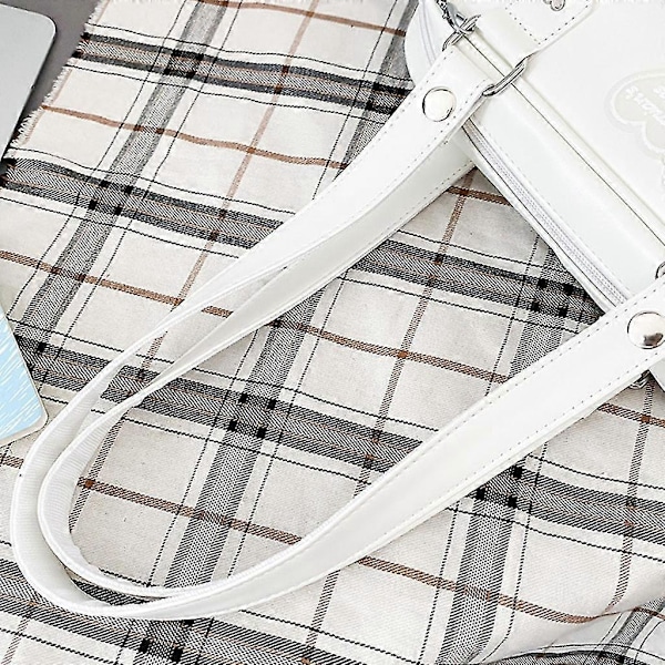 Japansk Harajuku Ita-väska för kvinnor - Transparent ficka Itabag High School-tjejer Lila