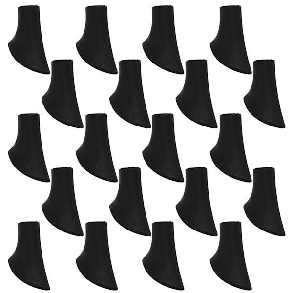 20 stk Udendørs Spadserestav Tip Beskytter Vandrestang Udskiftning Tips End for Vandrestav
