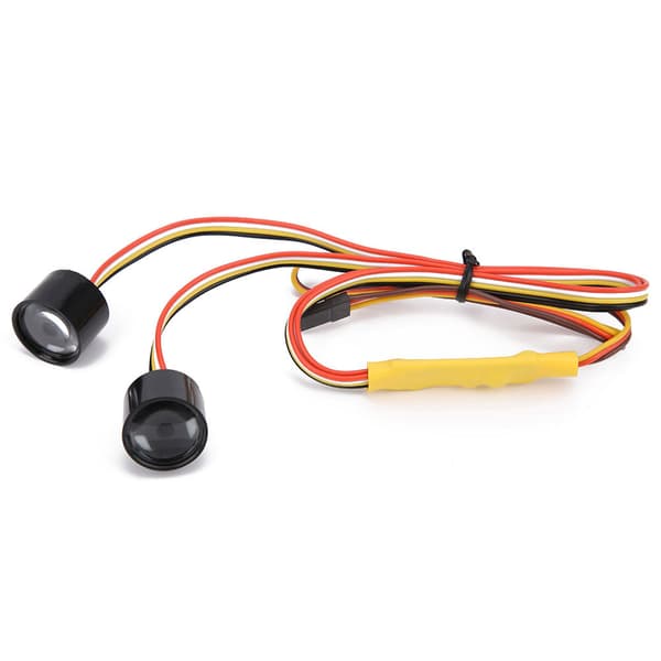 Fargerike LED-hodelykter Hodelampe Modifisert Tilbehør Passer for 1/10 RC Crawler Bil