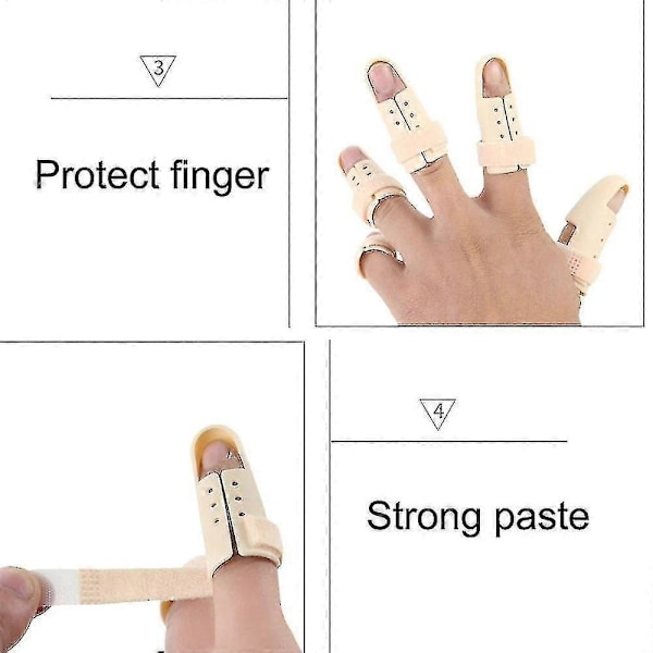Justerbar Fingerskinne Fingerbeskytter Sport Størrelse 1