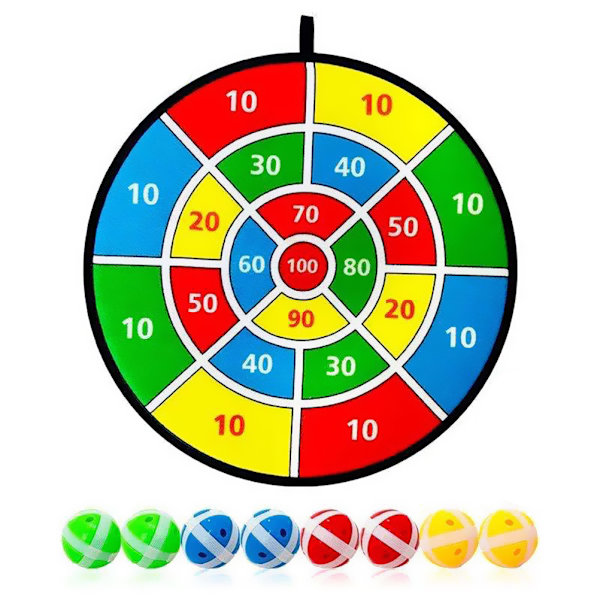 Barn Dart Board Set Dart Board med 8 Sticky Balls Säker Dart Game Dart Board för barn Födelsedagspresent