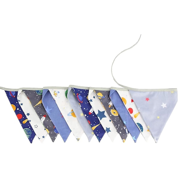 Flerfarvede Vintage Blomster Trekant Flag Stof Banner Guirlander Til Bryllup, Fødselsdagsfest
