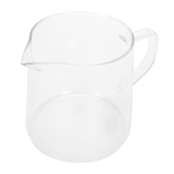 Kaffe- og tekanne med lokk, varmebestandig glass, varmeisolerende håndtak, vannkoker for te, melk, juice (300 ml)