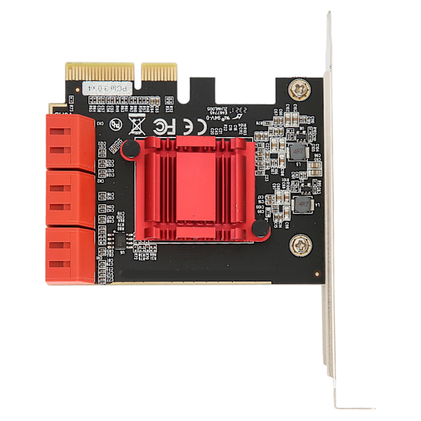 PCIE til SATA3.0 utvidelseskort Plug and Play PCIE til 6-porters SATA3.0 kontrollerutvidelseskort