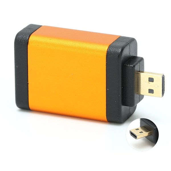 Micro HD Multimedia Interface han til HD Multimedia Interface hun adapter 4kx2k guldbelagt orange