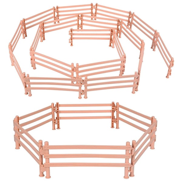30 stk. hestehegn legetøj miniature hegn gård legetøj hest indhegning tilbehør pædagogisk legetøj til børn gave