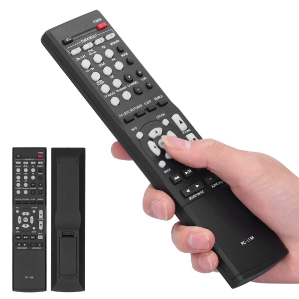 RC1196 Fjernkontroll Kompatibel med DENON Audio Video Receiver AVR-X520BT AVR-S500BT