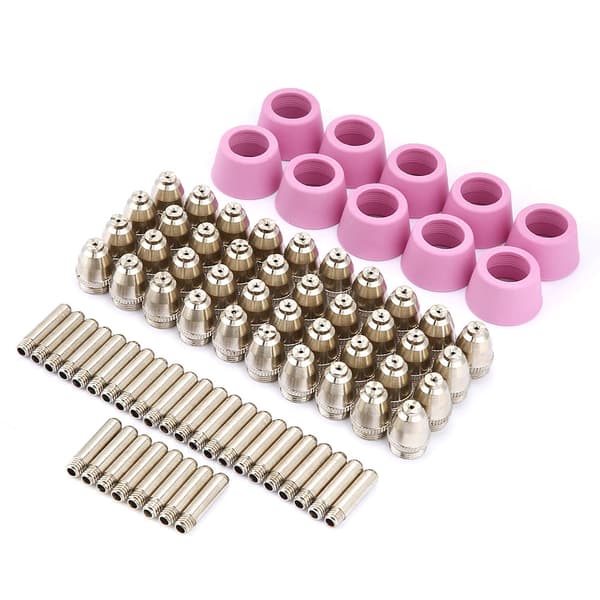 80st/set AG60 SG55 Plasmaskärare Skärbrännare Förbrukningsmaterial Elektroder Munstycken Koppar Kit