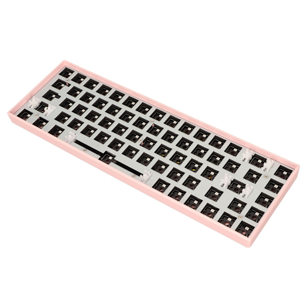 68 Keys Mekaniskt Tangentbord DIY Kit med RGB 5V DC Stöd Trådlöst 2.4G Typ C Trådbunden Bluetooth 3.0 5.0 Hot Swap Tangentbord för IOS Pink
