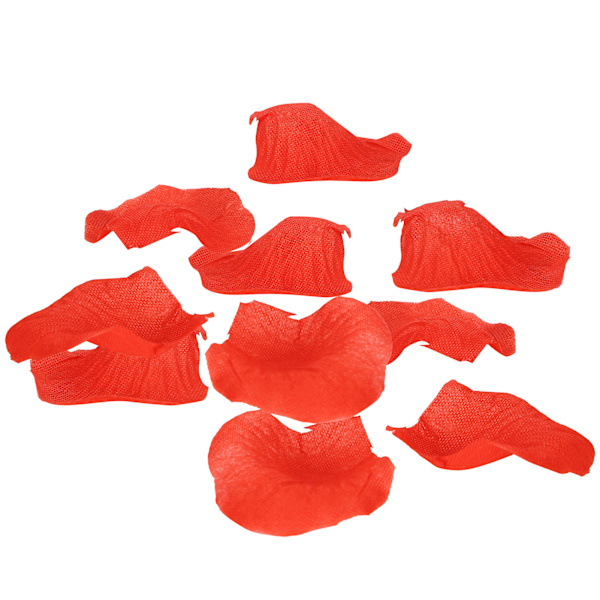 8 påsar 120 st/påse konstgjorda kronblad i non-woven tyg, falska kronblad för familjebröllop och festdekorationer (röd)