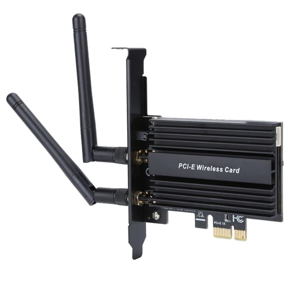 PCI Express WiFi 6-adapter 3000 Mbps til Intel AX200 Pro 802.11ax 2.4G/5Ghz til Bluetooth 5.0 Sort